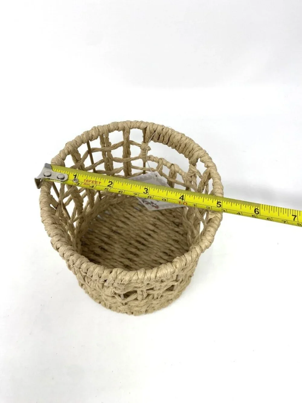 Target Small Novelty Woven Round Cylindrical Basket Rustic